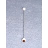 Doll Eye - Glass On Wire - 7mm Brown