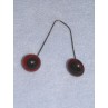 Glass Eye on Wire - 18mm Deep Amber
