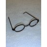 Glasses - Oval - 3" Black
