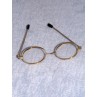 Glasses - Oval - 3" Gold