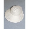 Hat - Straw Bonnet - 6 1_2" White
