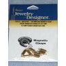 lMagnetic Jewelry Clasps - 3mm x 14mm Gold - Pkg_8