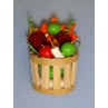 lMiniature Fall Basket w_Fruits & Vegetables