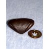 Nose - Leather-Look Triangle - 35mm Light Brown Pkg_6