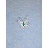 Organza Butterflies - 1" Light Blue Pkg_12