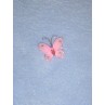 Organza Butterflies - 1" Light Pink Pkg_12
