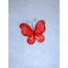 Organza Butterflies - 2" Red Pkg_12