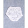 Panties - Lace - 7 1_2" White (Size 5)