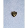 Pendant - 15mm Heart - Gold Pkg_6