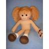 lRag Doll w_Light Brown Yarn Hair - 13 3_4"