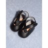 lShoe - Crossed Ankle Strap - 1" Black