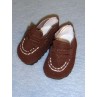 Shoe - Fancy Loafers - 2 3_4" Brown Suede