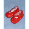 Shoe - Patent Cutwork - 3" Red