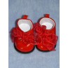 Shoe - Patent w_Ribbon Laces - 3" Red