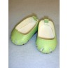 lShoe - Toe-Cut Flats - 2 3_4" Light Green