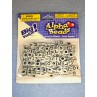 lWhite Alpha Beads 6mm Cube 160 pcs