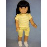 Yellow & White Striped T-Shirt for 18" Dolls