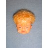 2" Crying Baby Head w_Blond Hair