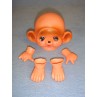 3 3_4" Bashful Buddy Monkey Head, Hand & Feet