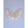 Angel Wings - 2 1_4" Silver - Pk_4
