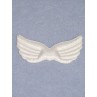 Angel Wings - 3 3_4" White Iridescent