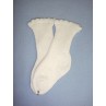 Anklet - Cotton - 18-20" White (4)