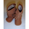 Boot - 3" Brown Suede w_Fringe