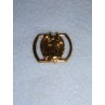 Buckle - Gold Oval w_Horse Head