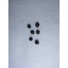 Buttons - Glass Bead - 4mm Black