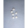 Buttons - Glass Bead - 5mm White