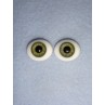 Doll Eye - Flat Back Glass - 16mm Green