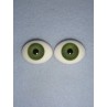 Doll Eye - Flat Back Glass - 22mm Green