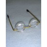 Glasses - Oval - 2 1_8" Gold Wire