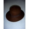 Hat - 100% Wool - 13 1_4" Dark Brown