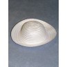Hat - Fine Straw - 6" White