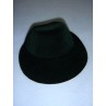 Hat - Flocked Bonnet - 5 1_4" Dark Green