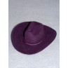Hat - Flocked Cowboy - 5" Purple