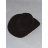 Hat - Flocked Cowboy - 8 1_4" Black