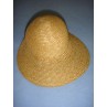 Hat - Straw Bonnet - 7" Natural