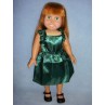 Hunter Green Ruffle Dress for 18" Dolls