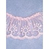 Lace - Gathered - 2" Pink - 10 yd pkg
