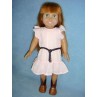 Pink Dress w_Brown Belt for 18" Dolls