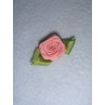 Ribbon Rose - 18mm Dusty Rose Silk (Pkg_5)