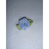 Ribbon Rose - 18mm French Blue Silk (Pkg_5)
