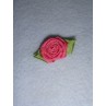 Ribbon Rose - 18mm Mauve Silk (Pkg_5)