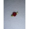 Ribbon Rose - 8mm Burgundy (Pkg_6)