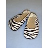 Shoe - Ballet Flats - 3" Zebra Print