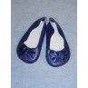 Shoe - Fancy Slip-On - 3 7_8" Navy Blue