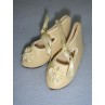 Shoe - French Toe w_Rosette - 2 5_8" Cream