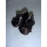 Shoe - German Button Strap - 1 1_2" Black